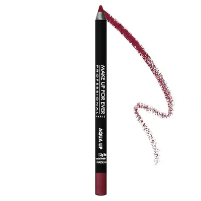 Shop Make Up For Ever Aqua Lip Waterproof Lipliner Pencil 11c Matte Dark Raspberry 0.04 oz/ 1.2 G
