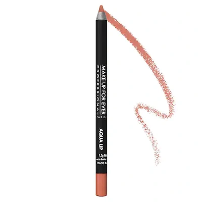 Shop Make Up For Ever Aqua Lip Waterproof Lipliner Pencil 1c Nude Beige 0.04 oz/ 1.2 G