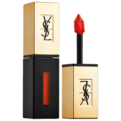 Shop Saint Laurent Glossy Stain Lip Color 8 Orange De Chine 0.20 oz/ 6 ml