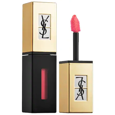 Shop Saint Laurent Glossy Stain Lip Color 205 Pink Rain 0.20 oz/ 6 ml