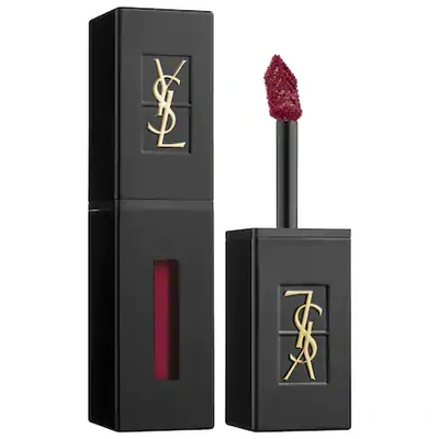 Shop Saint Laurent Vinyl Cream Lip Stain 409 Burgundy Vibes 0.18 oz/ 5.32 ml