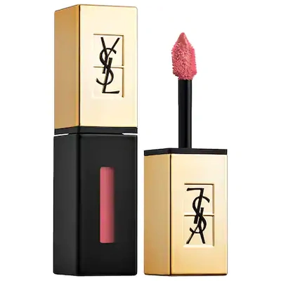 Shop Saint Laurent Glossy Stain Lip Color 105 Corail Hold Up 0.20 oz/ 6 ml