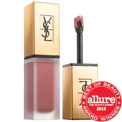 Shop Saint Laurent Tatouage Couture Liquid Matte Lip Stain 25 Beige Secret 0.20 oz/ 6 ml