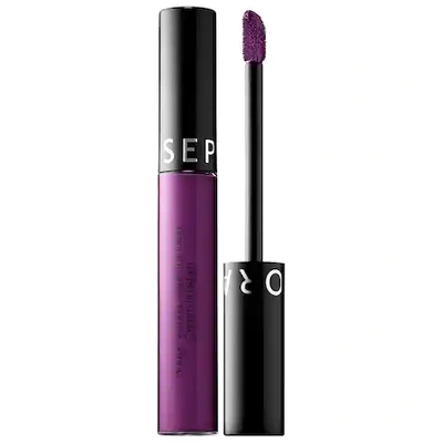 Shop Sephora Collection Cream Lip Stain Liquid Lipstick 52 Dark Purple 0.169 oz/ 5 ml