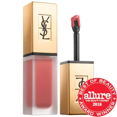 Shop Saint Laurent Tatouage Couture Liquid Matte Lip Stain 16 Nude Emblem .20 oz/ 6 ml