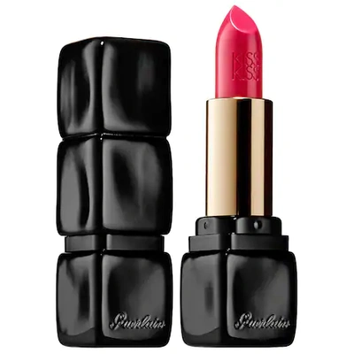 Shop Guerlain Kisskiss Creamy Satin Finish Lipstick Excessive Rose 361 0.12 oz/ 3.4 G