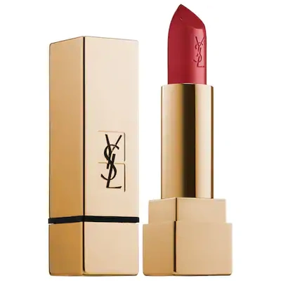 Shop Saint Laurent Rouge Pur Couture Satin Lipstick Collection 4 Rouge Vermillon 0.13 oz/ 3.8 G