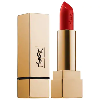 Shop Saint Laurent Rouge Pur Couture Satin Lipstick Collection 1 Le Rouge 0.13 oz/ 3.8 G