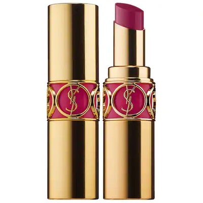 Shop Saint Laurent Rouge Volupte Shine Oil-in-stick Lipstick 33 Fuchsia Intense 0.15 oz/ 4 ml