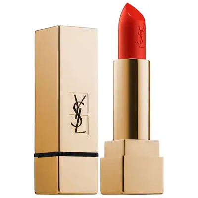 Shop Saint Laurent Rouge Pur Couture Satin Lipstick Collection 13 Le Orange 0.13 oz/ 3.8 G