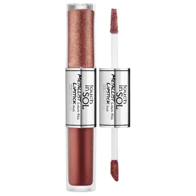 Shop Touch In Sol Metallist Liquid Foil Lipstick Duo Zaza 0.084 oz/ 2.5 ml