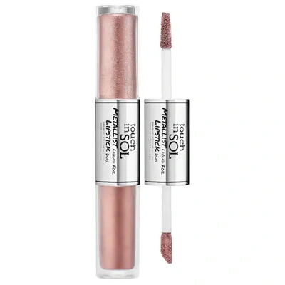 Shop Touch In Sol Metallist Liquid Foil Lipstick Duo Penny 0.084 oz/ 2.5 ml