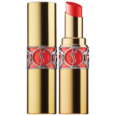 Shop Saint Laurent Rouge Volupté Shine Lipstick Balm 46 Orange Perfecto 0.11 oz/ 3.2 G