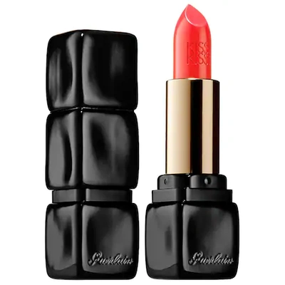 Shop Guerlain Kisskiss Creamy Satin Finish Lipstick Sexy Coral 344 0.12 oz/ 3.4 G