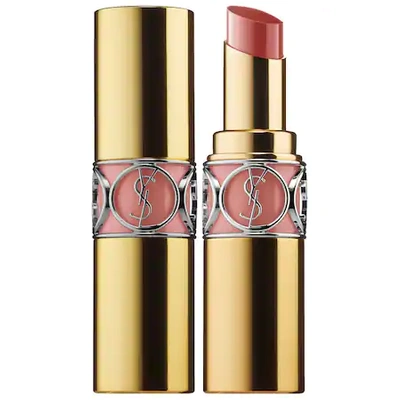 Shop Saint Laurent Rouge Volupté Shine Lipstick Balm 44 Nude Lavalliere 0.11 oz/ 3.2 G