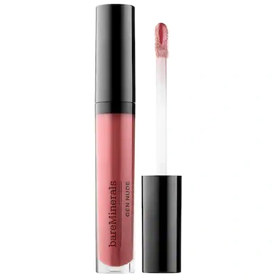Shop Bareminerals Gen Nude Patent Liquid Lipstick Irl 0.21 oz/ 3.7 ml