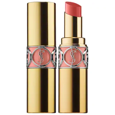 Shop Saint Laurent Rouge Volupté Shine Lipstick Balm 12 Corail Dolman 0.11 oz/ 3.2 G