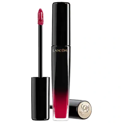 Shop Lancôme L'absolu Lacquer Long-lasting Liquid Lipstick 168 Rose Rouge 0.27 oz/ 8 ml