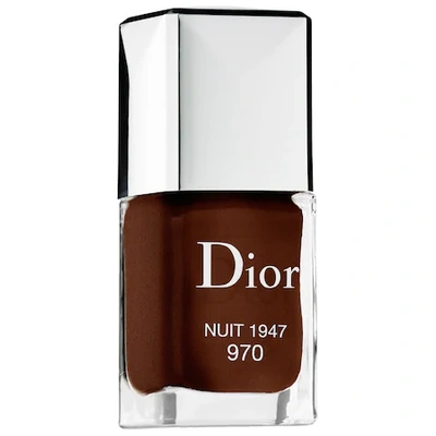 Dior Vernis Gel Shine Long Wear Nail Lacquer 970 Nuit 1947 In Red ModeSens