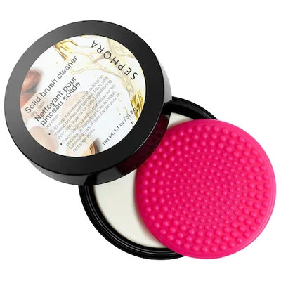 Shop Sephora Collection Solid Brush And Sponge Cleaner With Pad 1 oz/ 30 ml