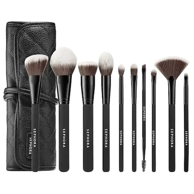 Shop Sephora Collection Ready To Roll Brush Set 10 Piece Set