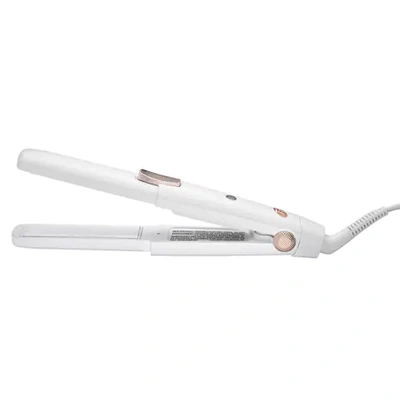 Shop T3 Singlepass Compact Travel Styling Flat Iron With Cap (white & Rose Gold)