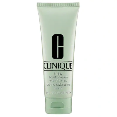 Shop Clinique 7 Day Face Scrub Cream Rinse-off Formula 3.4 oz/ 100 ml