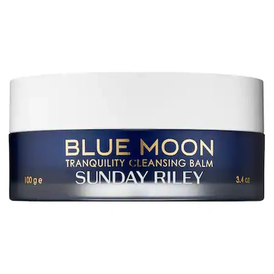 Shop Sunday Riley Blue Moon Clean-rinse Cleansing Balm 3.4 oz/ 100 G