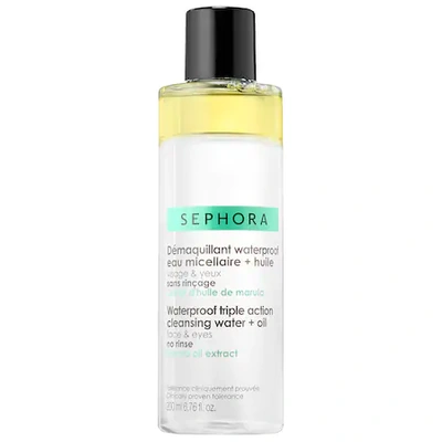 Shop Sephora Collection Waterproof Triple Action Cleansing Water + Oil 6.76 oz/ 200 ml