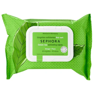 Shop Sephora Collection Cleansing & Exfoliating Wipes Green Tea 25 Wipes