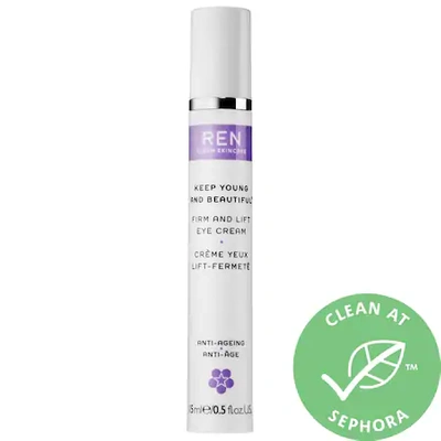 Shop Ren Clean Skincare Keep Young And Beautiful Anti-ageing Eye Cream 0.5 oz/ 15 ml