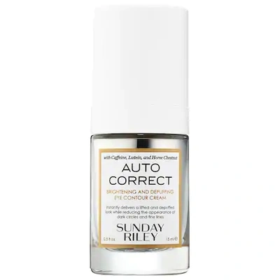 Sunday Riley Auto Correct Brightening + Depuffing Eye Cream For Dark Circles 0.5 oz/ 15 ml