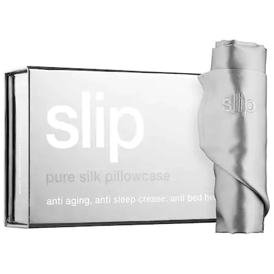 Shop Slip Silk Pillowcase - Standard/queen Silver