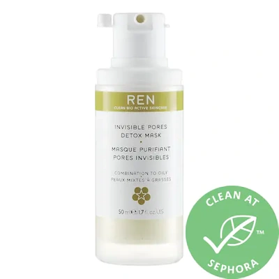 Shop Ren Clean Skincare Clarimatte&trade; Invisible Pores Detox Mask 1.7 oz/ 50 ml