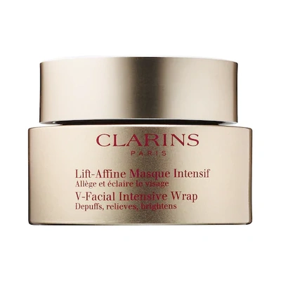 Shop Clarins V-facial Instant Depuffing Face Mask 2.5 oz/ 74 ml