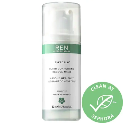 Shop Ren Clean Skincare Evercalm™ Ultra Comforting Rescue Mask 1.7 oz/ 50 ml