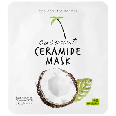 Shop Too Cool For School Coconut Ceramide Mask 1 Single-use Mask