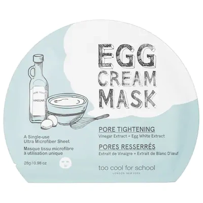 Shop Too Cool For School Egg Cream Mask Pore Tightening 1 Single-use Mask
