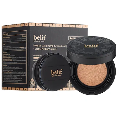 Shop Belif Moisturizing Bomb Cushion Compact Broad Spectrum Spf 50 Light/medium (yellow Undertones) 1.04 oz/ 30