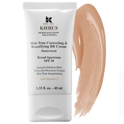 Shop Kiehl's Since 1851 1851 Skin Tone Correcting & Beautifying Bb Cream Sunscreen Broad Spectrum Spf 50 Light 1.35 oz/ 40 M