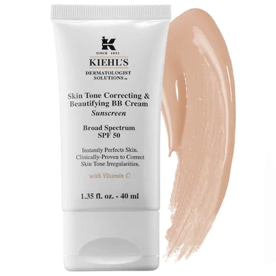Shop Kiehl's Since 1851 1851 Skin Tone Correcting & Beautifying Bb Cream Sunscreen Broad Spectrum Spf 50 Fair/light 1.35 oz/