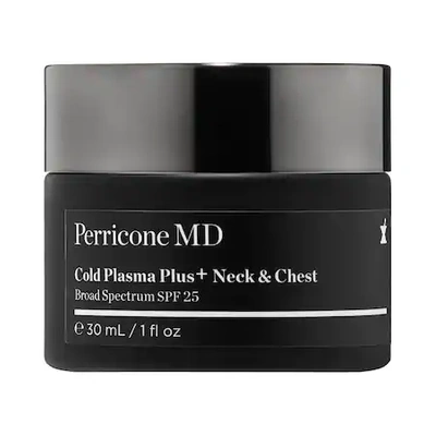 Shop Perricone Md Cold Plasma Plus+ Neck & Chest Broad Spectrum Spf 25 1 oz/ 30 ml