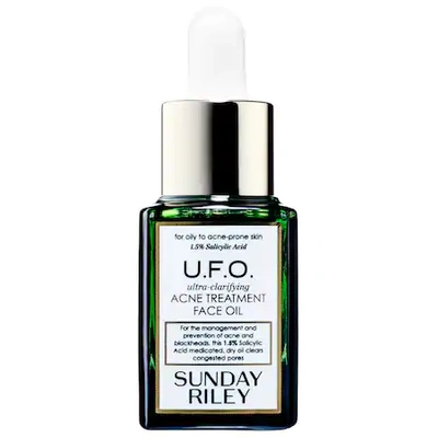 Shop Sunday Riley U. F.o. Salicylic Acid Bha Acne Treatment Face Oil 0.5 oz/ 15 ml