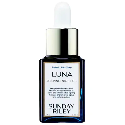 Shop Sunday Riley Luna Sleeping Retinoid Night Oil 0.5 oz/ 15 ml