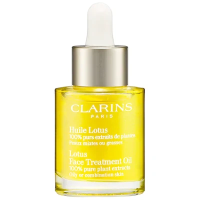 Shop Clarins Lotus Balancing & Hydrating Face Treatment Oil 1 oz