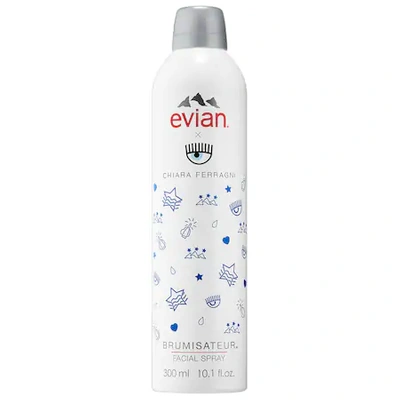 Shop Evian X Chiara Ferragni Limited Edition Brumisateur(r) Natural Mineral Water Facial Spray 10.1 oz/ 300 ml