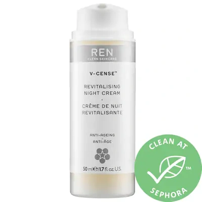 Shop Ren Clean Skincare V-cense(tm) Revitalising Night Cream 1.7 oz/ 50 ml