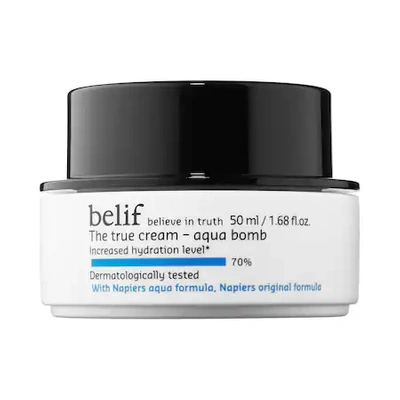 Shop Belif The True Cream Aqua Bomb Hydrating Moisturizer With Squalane 1.68 oz/ 50 ml