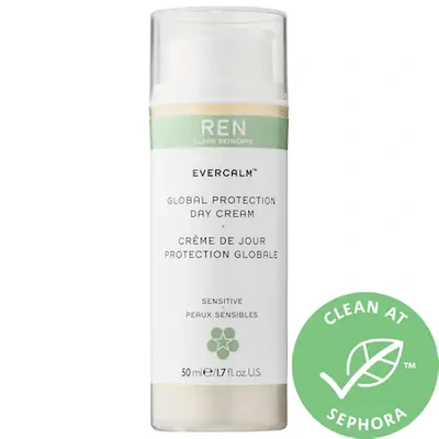 Shop Ren Clean Skincare Evercalm(tm) Global Protection Day Cream 1.7 oz/ 50 ml