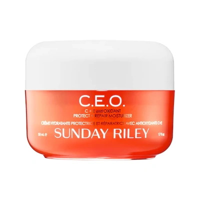 Shop Sunday Riley C.e.o. C+ E Antioxidant Protect Repair Moisturizer 1.7 oz/ 50 G